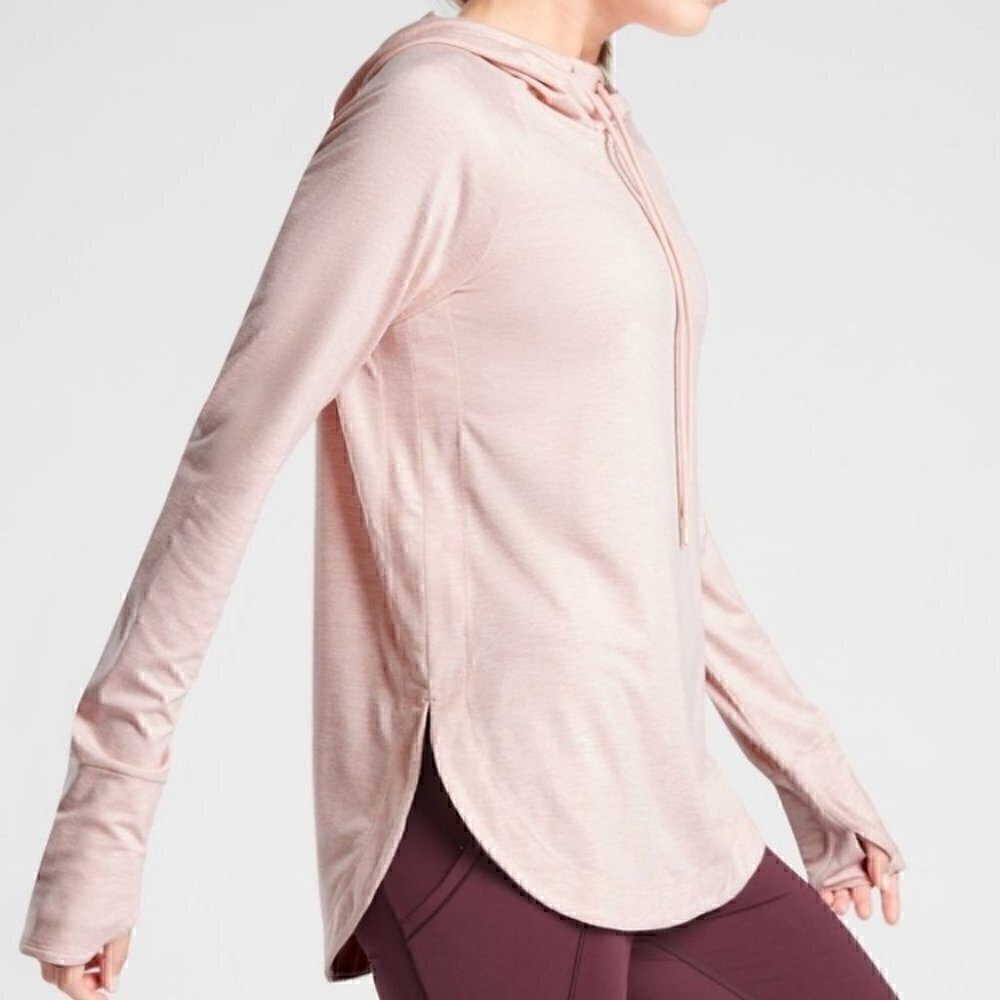Athleta Long Sleeve Hoodie Untempo Sweatshirt Top Size S